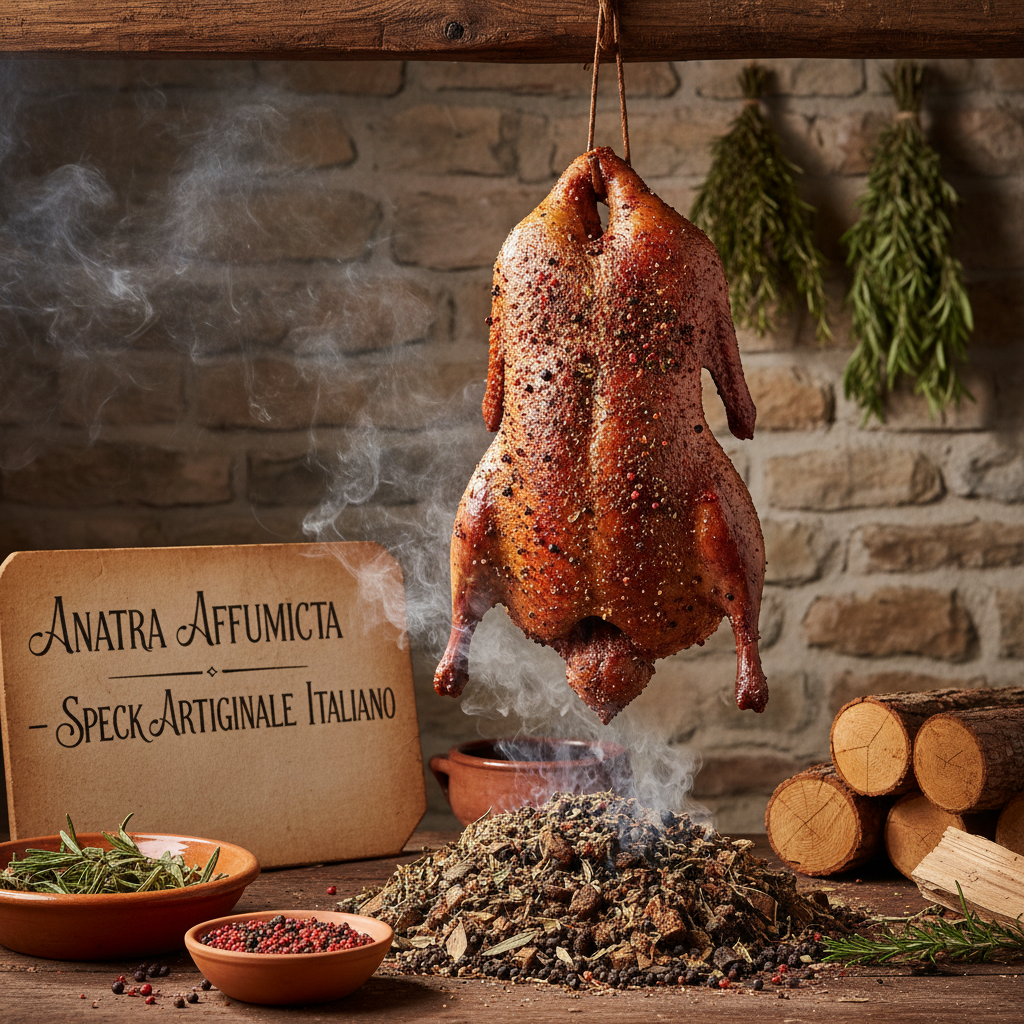 natra intera per produzione speck artigianale affumicato – gastronomia gourmet italiana