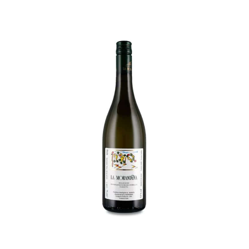 La Morandina - moscato d'Asti 75 cl bottle showcasing its unique design and label.