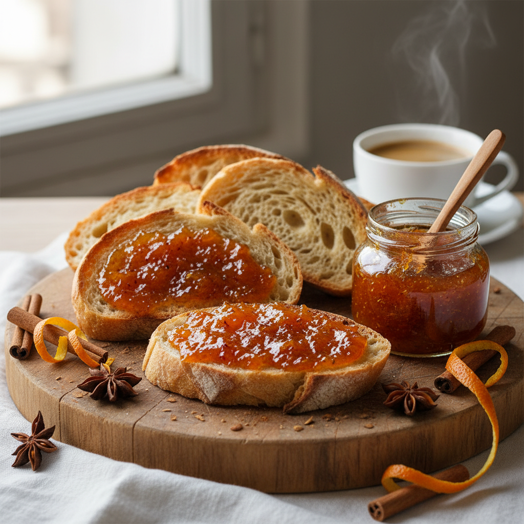 Tart with Organic Calabrian Orange and Cinnamon Jam