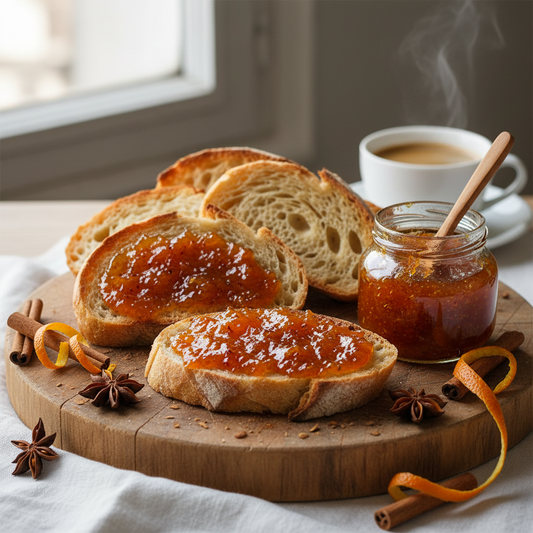 Tarta con Mermelada Ecológica de Naranja de Calabria y Canela