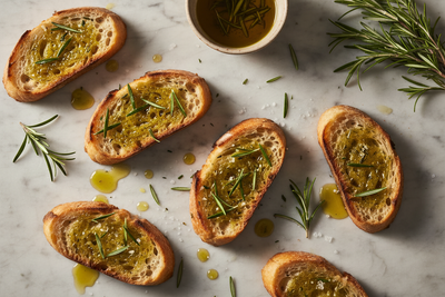Bruschette al Rosmarino e Olio EVO Calabrese