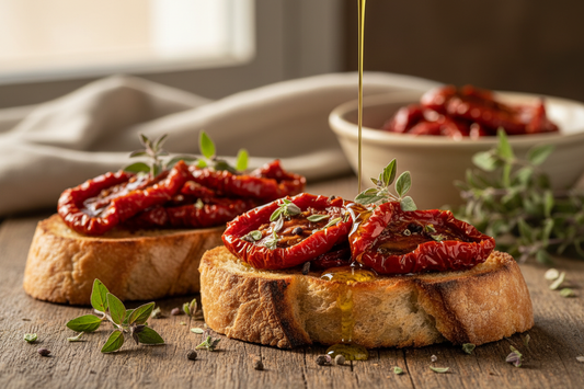 Bruschette con Pomodori Secchi Calabresi e Origano Selvatico