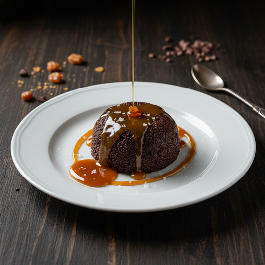 Budino al Cioccolato di Modica con Salsa al Caramello