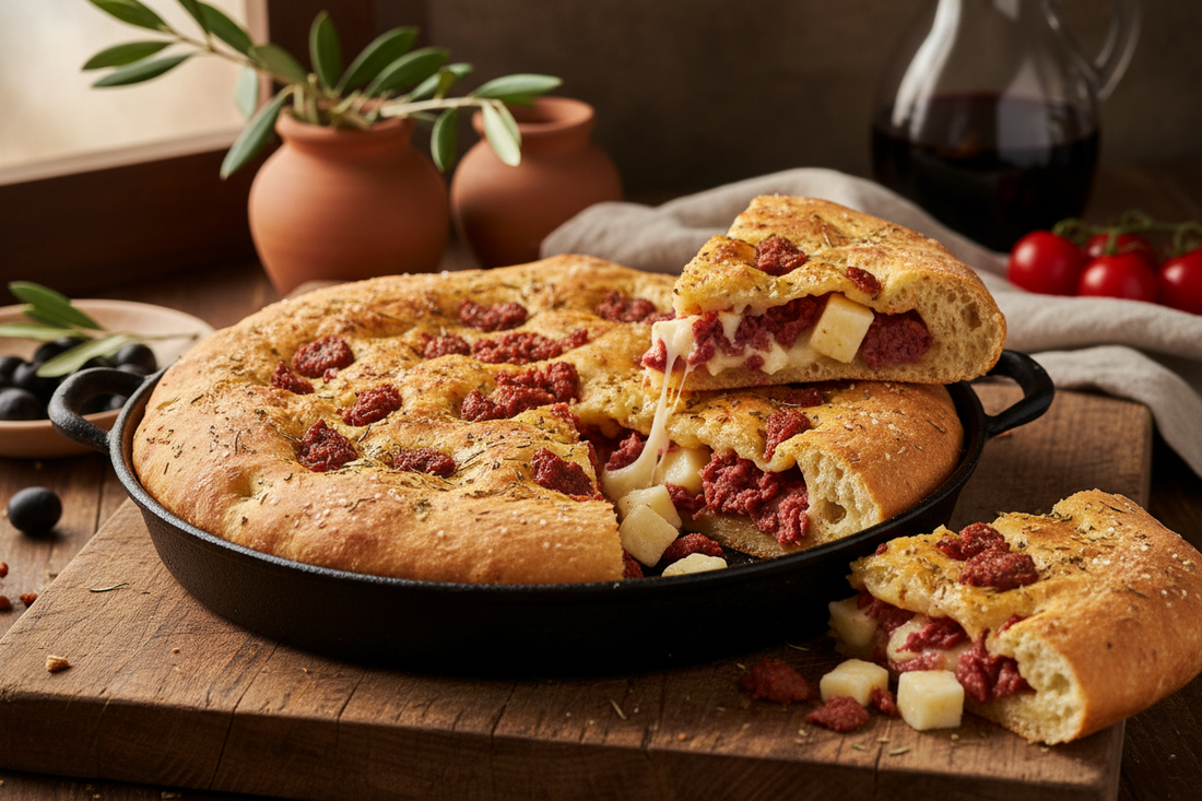 Focaccia alla Siciliana - Tastiness Food Shop