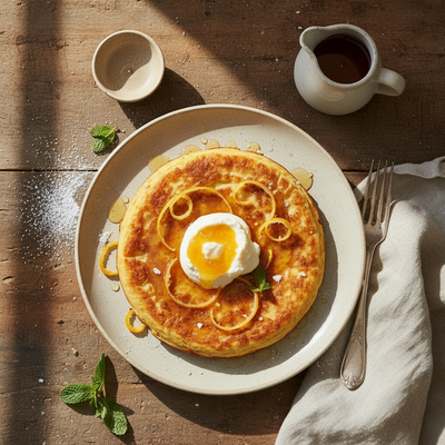 Frittata Dolce con Ricotta e Marmellata di Bergamotto