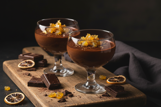 Mousse al Cioccolato di Modica IGP con Bucce di Bergamotto Candite