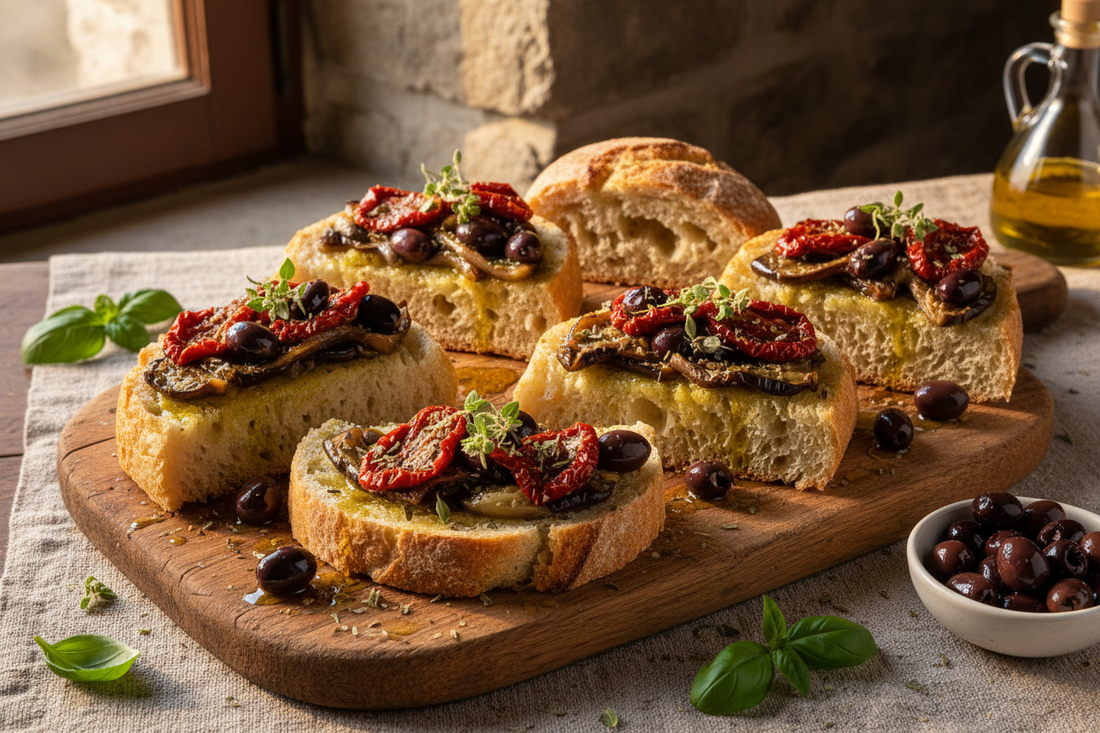 Pane "Cunzato" alla Calabrese - tradizione di Tastiness Food Shop