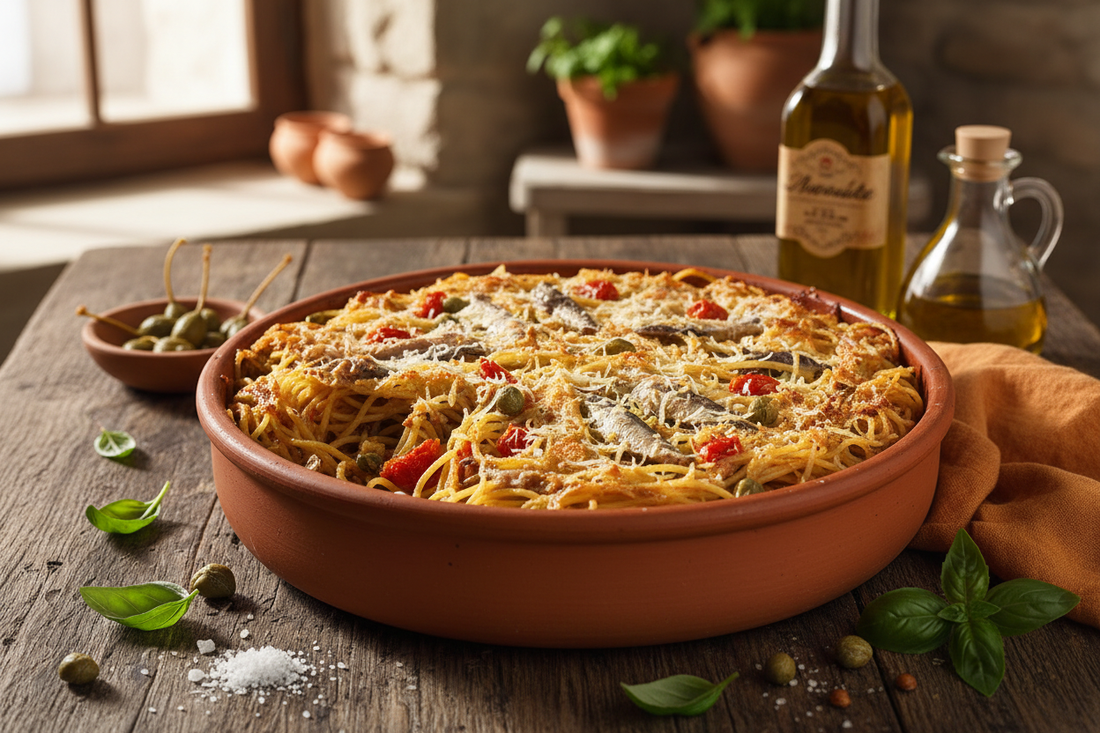 Pasticcio di Spaghetti con le Sarde del Mediterraneo
