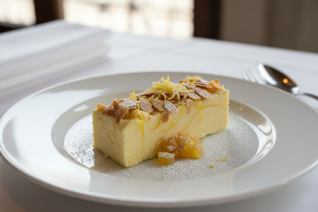 Semifreddo al Limoncello Calabrese con Mandorle Siciliane Tostate