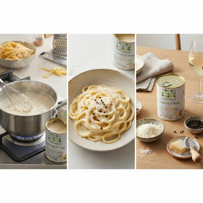 Crema Sugo "La Cacio e Pepe" Pronto Fresco | Il Gusto della Tradizione Romana - 780 gr