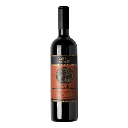 Diomede Aglianico del Taburno Magnum red wine bottle, 1.5L, showcasing rich ruby color and 13.5% alcohol content.