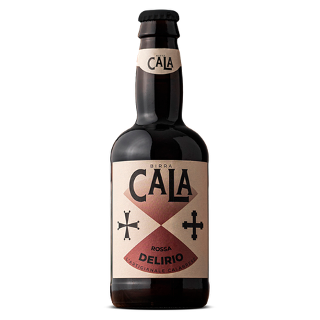 Birra Artigianale Calabrese 33 cl. bottiglia rossa DELIRIO della Birra Cala.