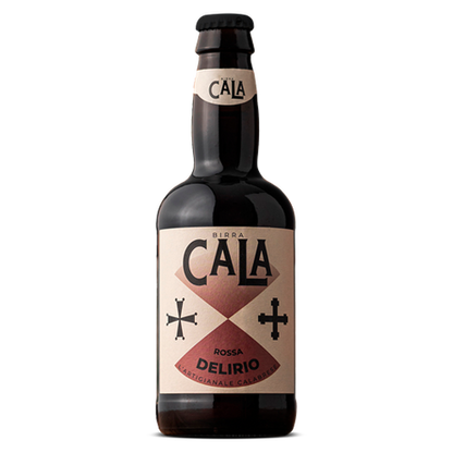 Birra Artigianale Calabrese 33 cl. bottiglia rossa DELIRIO della Birra Cala.