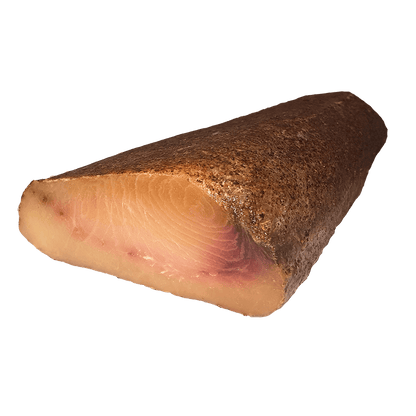 Bresaola di pesce spada stagionata, affettata, pronta per essere servita, 500 gr.