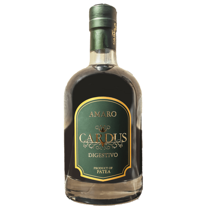 Amaro di Calabria alle Erbe Cardus 70 cl, un pregiato liquore digestivo con erbe e agrumi.