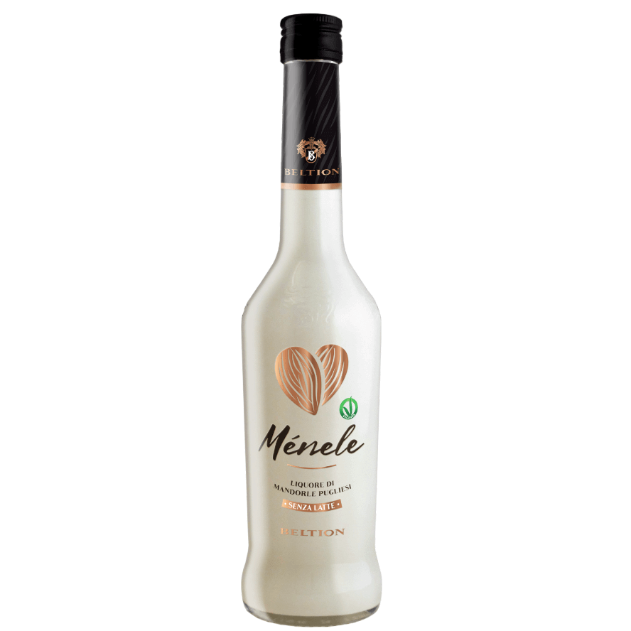 Liquore di mandorle 50 cl, bottiglia elegante, ideale per dolci o servito freddo.
