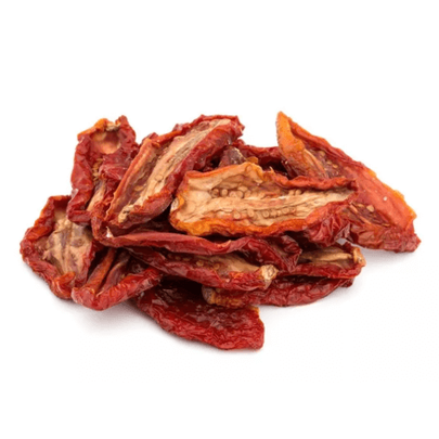 Pomodori Secchi Italiani: sun-dried San Marzano tomatoes, rich in flavor and nutrients, perfect for Italian dishes.