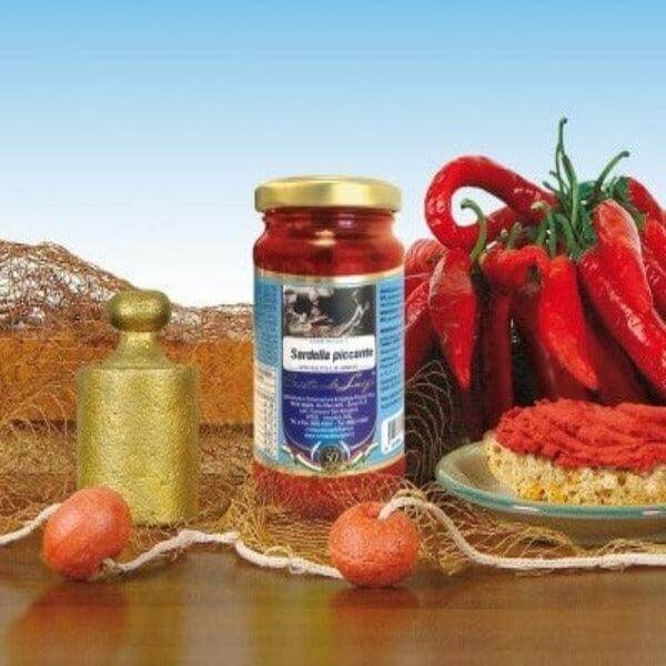 Pat&egrave; Artigianale di Sardella Piccante in olio di oliva 200 gr. - Conserve di Terra, di Mare, Delicatessen - horecahub.myshopify.com