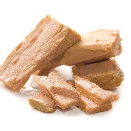 Bluefin tuna steaks in olive oil