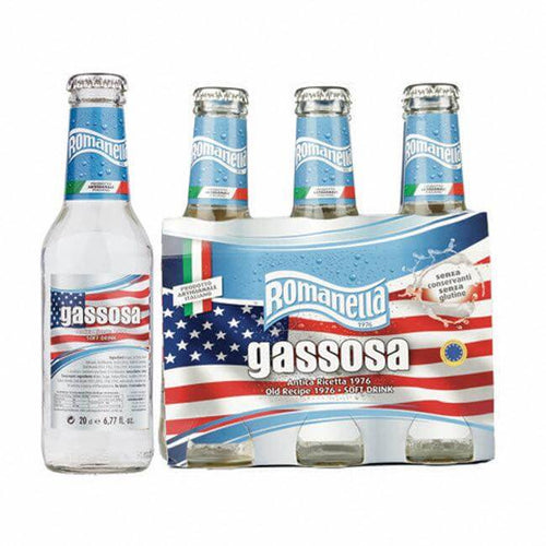 Gassosa al limone in bottiglia di vetro da 200 ml 6 pz