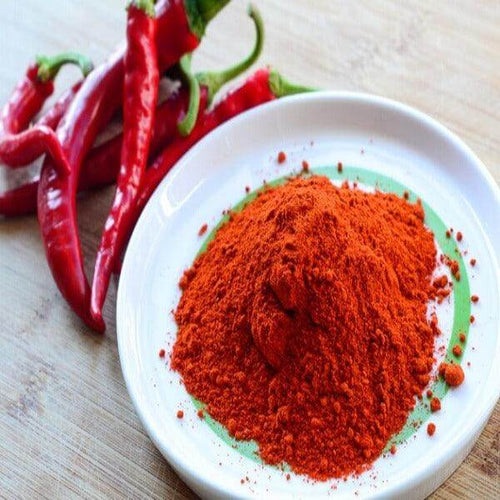 Poudre de piment fort rouge en sachet de 100 gr.
