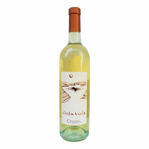 Vino Bianco - Costa Viola IGT bottiglia da 0,75 cl, vino bianco dal colore giallo paglierino.